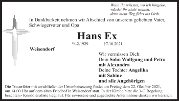 Anzeige von Hans Ex von MGO