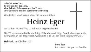 Anzeige von Heinz Eger von MGO
