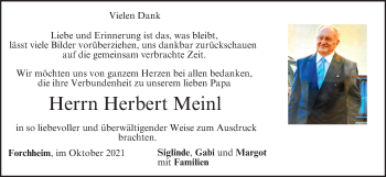 Anzeige von Herbert Meinl von MGO