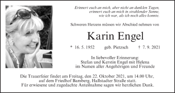 Anzeige von Karin Engel von MGO