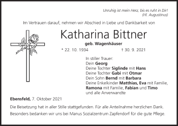 Anzeige von Katharina Bittner von MGO