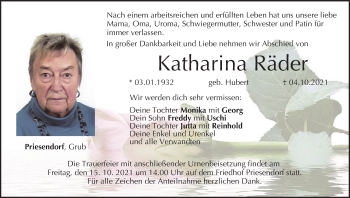 Anzeige von Katharina Räder von MGO