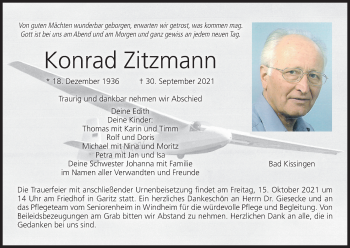 Anzeige von Konrad Zitzmann von MGO
