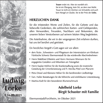 Anzeige von Ludwig Lorke von MGO