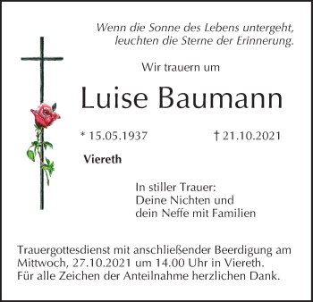 Anzeige von Luise Baumann von MGO