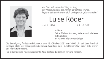 Anzeige von Luise Röder von MGO