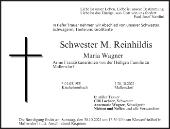 Anzeige von Maria Wagner von MGO