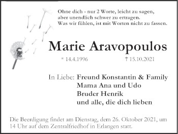 Anzeige von Marie Aravopoulos von MGO