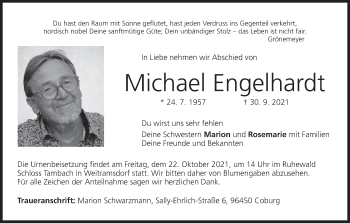 Anzeige von Michael Engelhardt von MGO