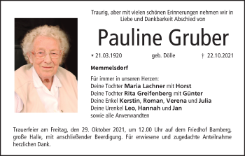 Anzeige von Pauline Gruber von MGO