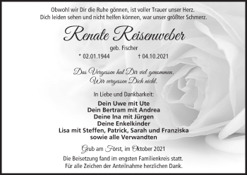 Anzeige von Renate Reisenweber von MGO