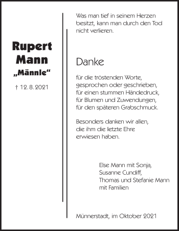 Anzeige von Rupert Mann von MGO