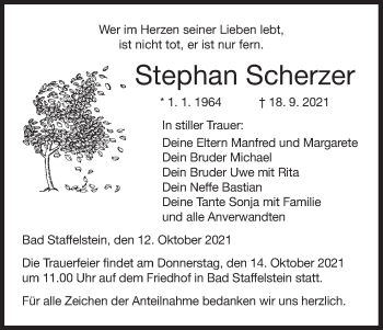 Anzeige von Stephan Scherzer von MGO