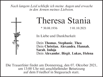 Anzeige von Theresa Stania von MGO