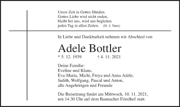 Anzeige von Adele Bottler von MGO