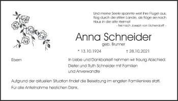 Anzeige von Anna Schneider von MGO