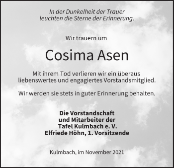 Anzeige von Cosima Asen von MGO