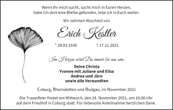 Anzeige von Erich Kestler von MGO