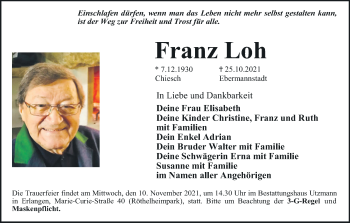 Anzeige von Franz Loh von MGO