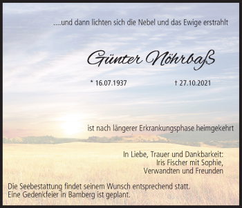 Anzeige von Günter Nöhrbaß von MGO