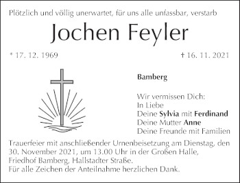 Anzeige von Jochen Feyler von MGO