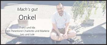 Anzeige von Jörg Heinle von MGO