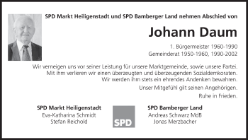 Anzeige von Johann Daum von MGO