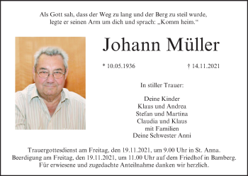 Anzeige von Johann Müller von MGO