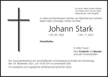 Anzeige von Johann Stark von MGO