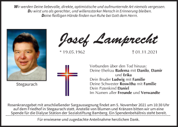 Anzeige von Josef Lamprecht von MGO