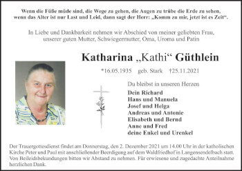 Anzeige von Katharina Güthlein von MGO
