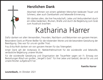 Anzeige von Katharina Harrer von MGO