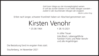 Anzeige von Kirsten Venohr von MGO