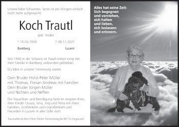 Anzeige von Koch Trautl von MGO