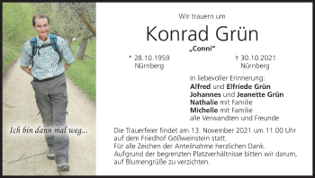 Anzeige von Konrad Grün von MGO