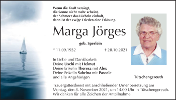 Anzeige von Marga Jörges von MGO