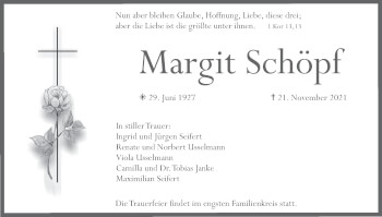 Anzeige von Margit Schöpf von MGO