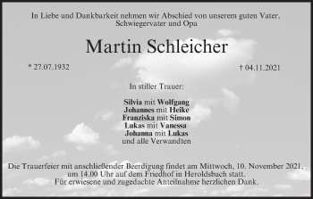Anzeige von Martin Schleicher von MGO
