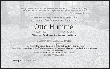 Anzeige von Otto Hummel von MGO
