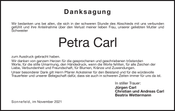 Anzeige von Petra Carl von MGO