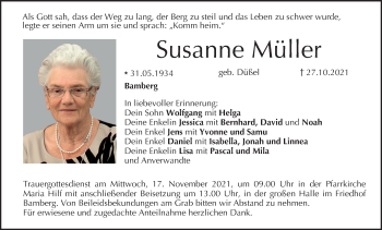 Anzeige von Susanne Müller von MGO
