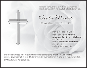 Anzeige von Viola Masel von MGO