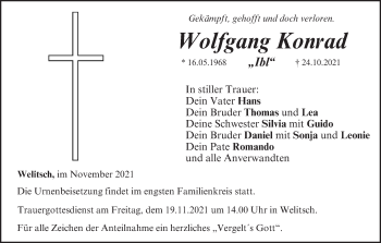Anzeige von Wolfgang Konrad von MGO