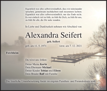 Anzeige von Alexandra Seifert von MGO