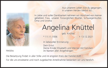 Anzeige von Angelina Knüttel von MGO