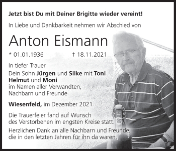 Anzeige von Anton Eismann von MGO