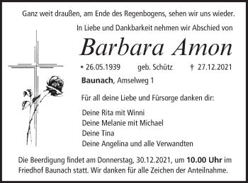 Anzeige von Barbara Amon von MGO
