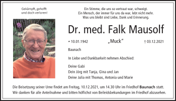 Anzeige von Falk Mausolf von MGO