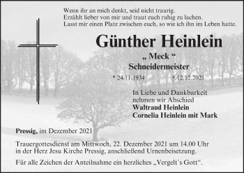 Anzeige von Günther Heinlein von MGO