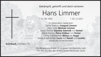 Anzeige von Hans Limmer von MGO